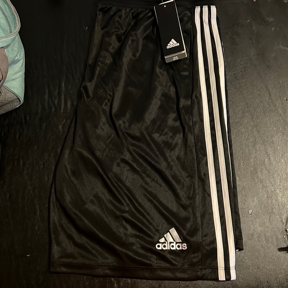 Men’s black adidas basketball shorts